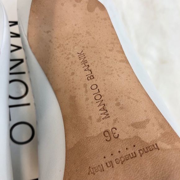 MANOLO BLAHNIK HEELS/SIZE 6/WEDDING SHOES - Picture 6 of 10